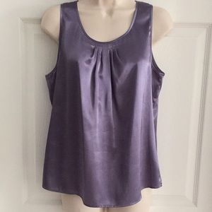 Chico’s Plum Frost Silky Tank Top Size 1 (M/8)